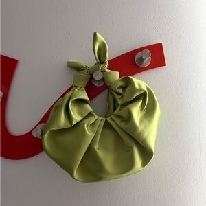 A Bronze Age Kiku Croissant Bag Green